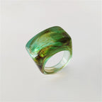 Chroma Square Ring (size 7) - 11 colors - Hello Baabs LLC 