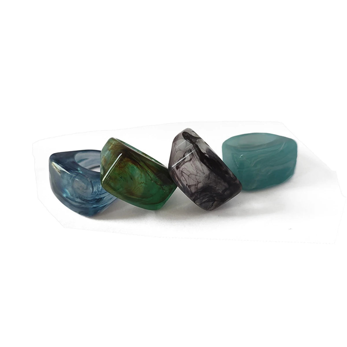 Chroma Square Ring (size 7) - 11 colors - hello baabs 