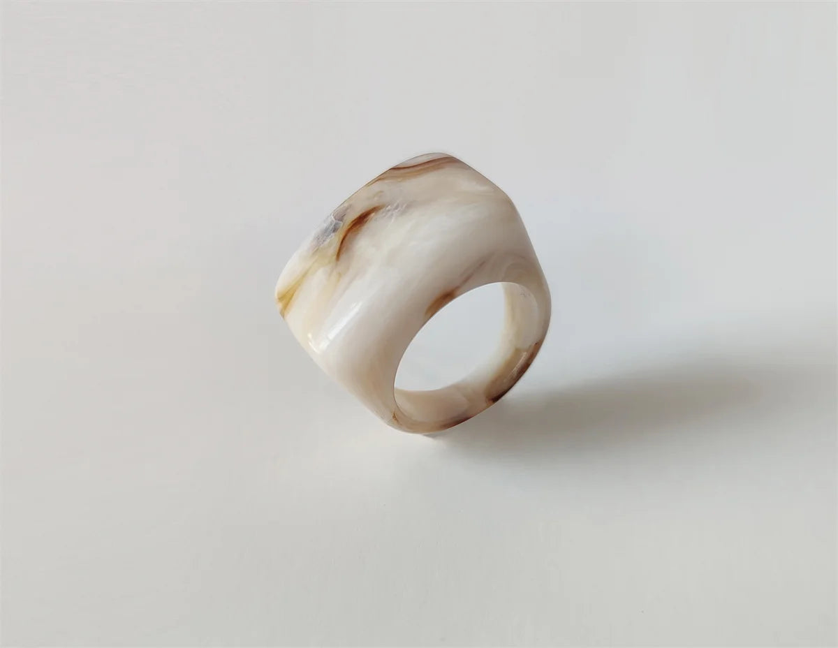 Chroma Square Ring (size 7) - 11 colors - hello baabs 