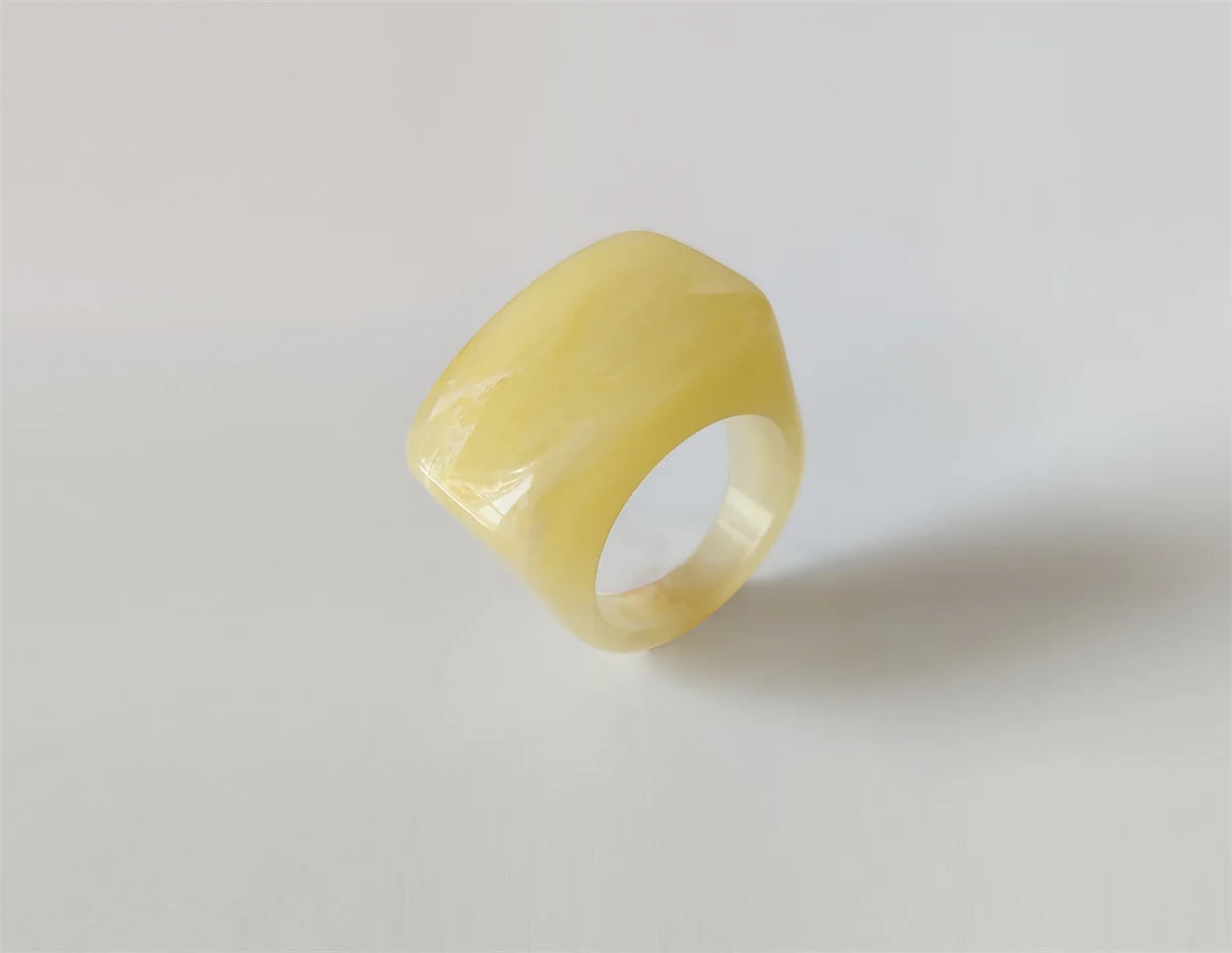 Chroma Square Ring (size 7) - 11 colors - hello baabs 