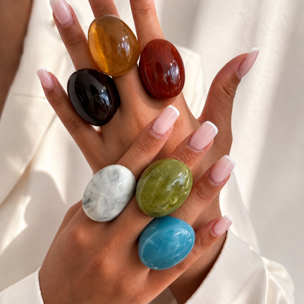 Chunk-a-Funk Ring (size 7) - 6 colors - Hello Baabs