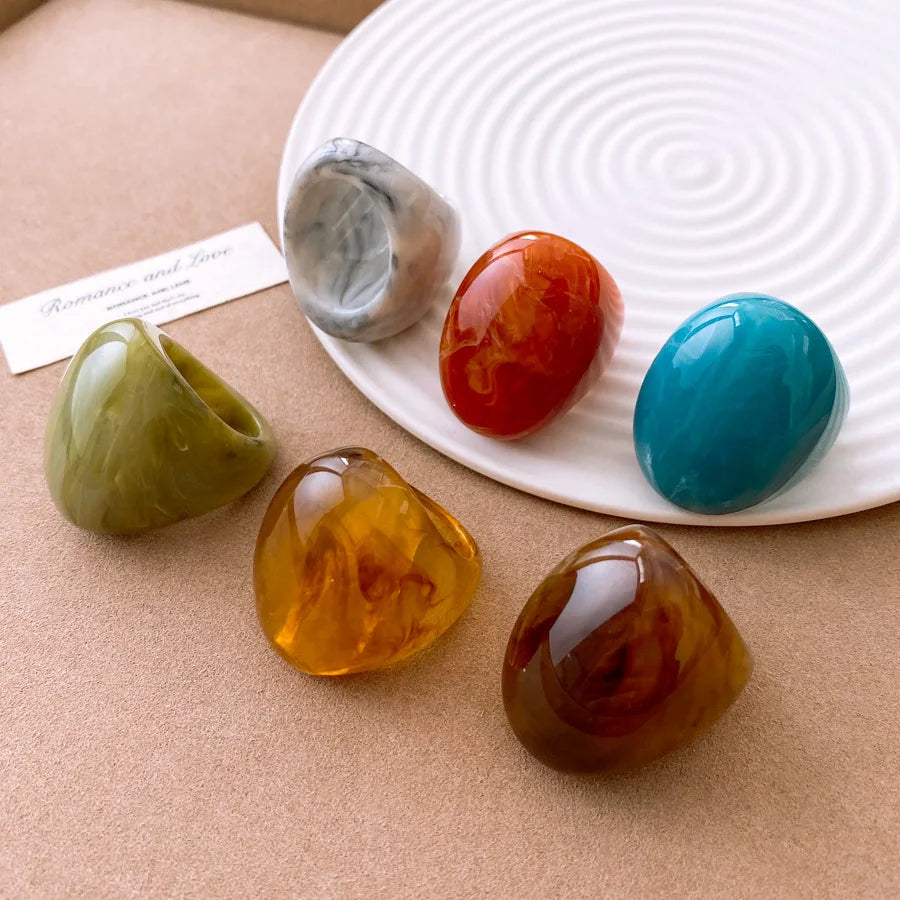Chunk-a-Funk Ring (size 7) - 6 colors - hello baabs 