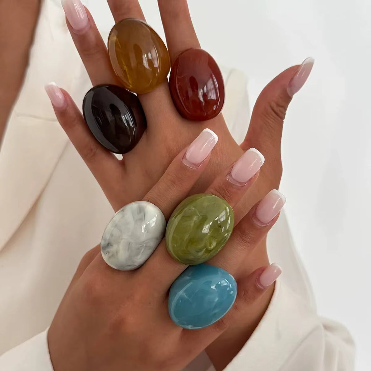Chunk-a-Funk Ring (size 7) - 6 colors - hello baabs 