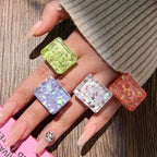 Clear Intent Ring (size 10) - 6 colors - Hello Baabs LLC 