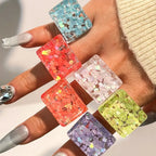 Clear Intent Ring (size 10) - 6 colors - Hello Baabs LLC 