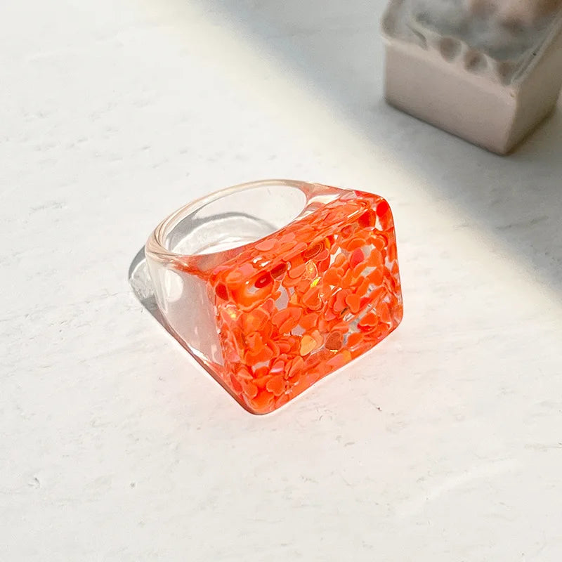 Clear Intent Ring (size 10) - 6 colors - Hello Baabs LLC 