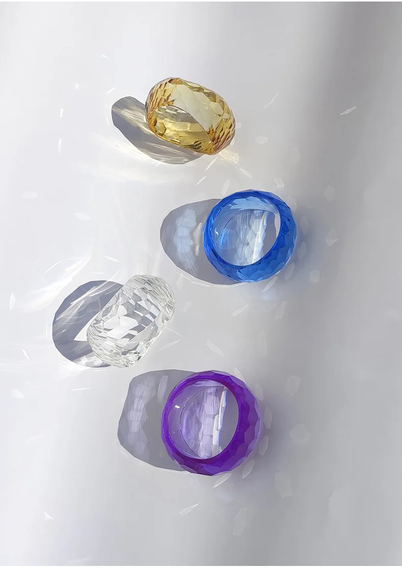 Clear Vibe Bangle (2.56" diameter) - 4 colors - hello baabs 