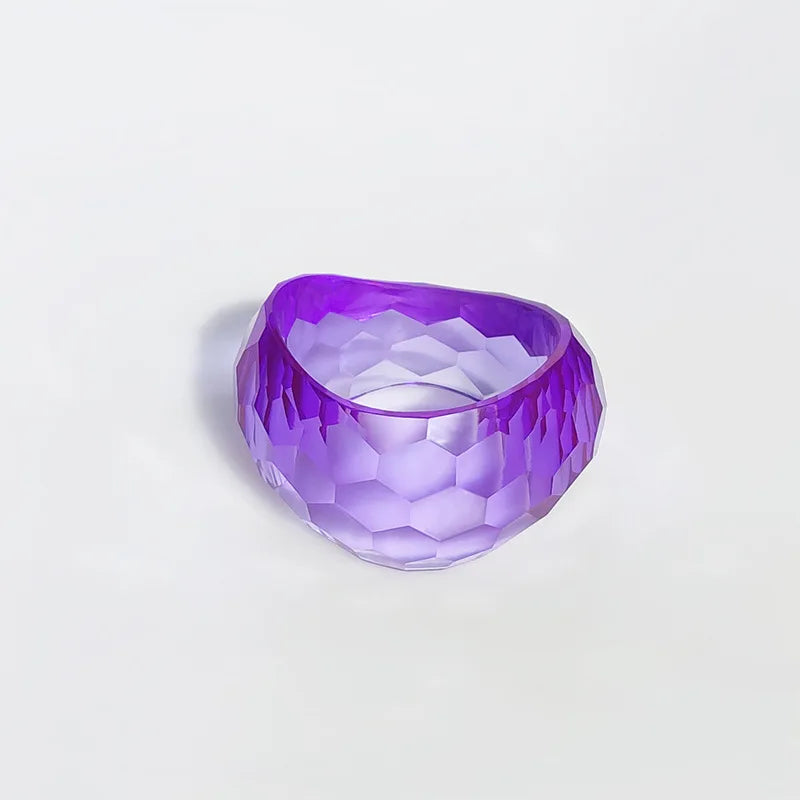 Clear Vibe Bangle (2.56" diameter) - 4 colors - hello baabs 