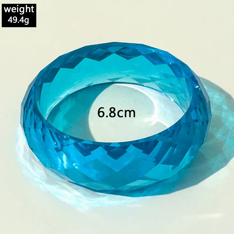 Clear Vibe Bangle (2.67" diameter) - 4 colors - Hello Baabs LLC 