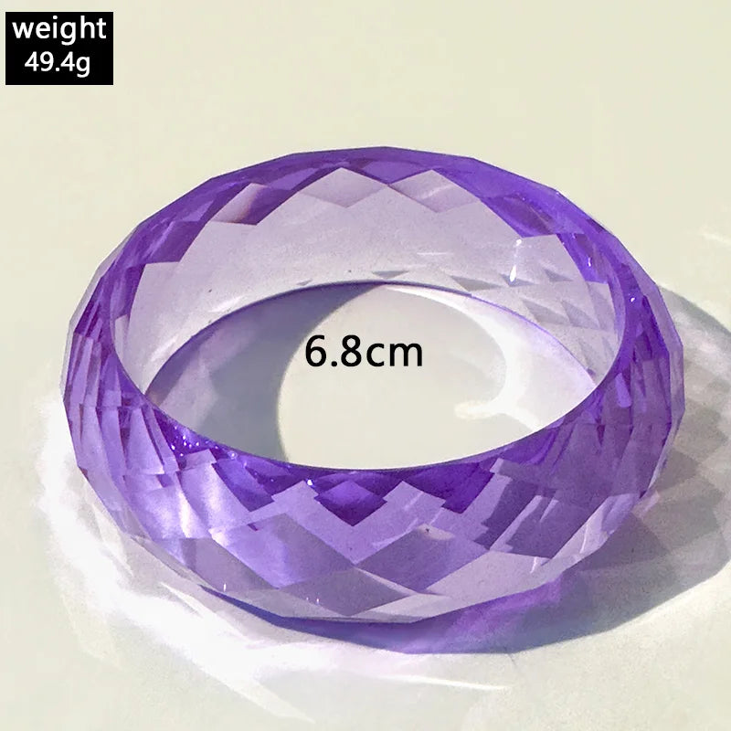 Clear Vibe Bangle (2.67" diameter) - 4 colors - Hello Baabs LLC 