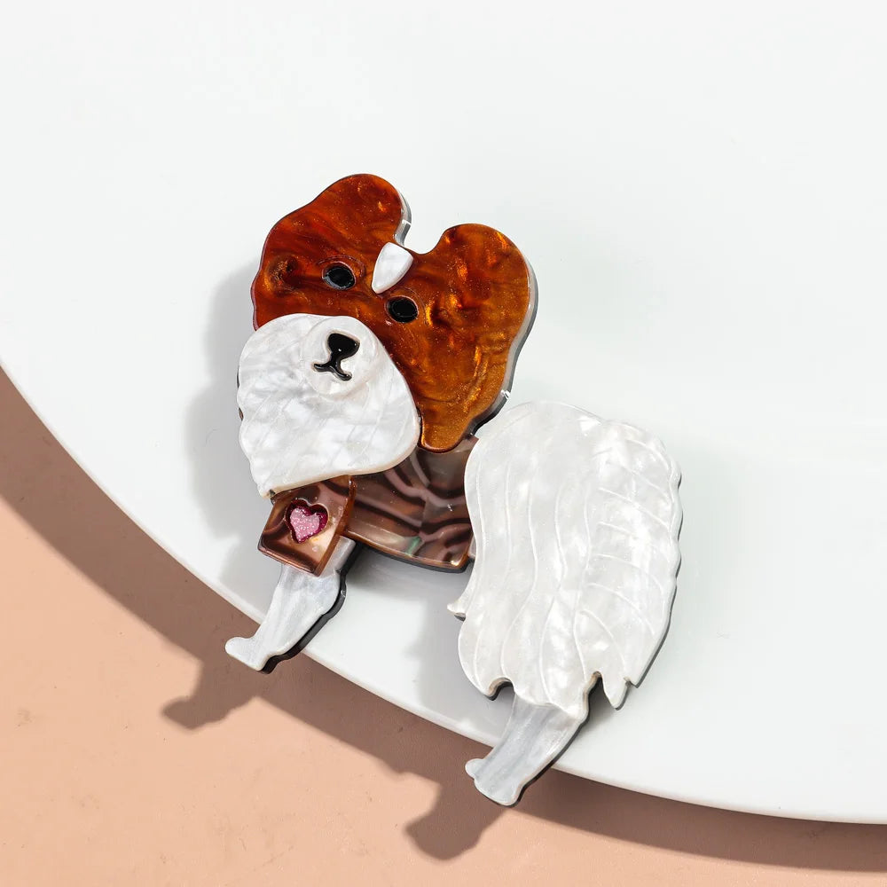 Cleaver Pup Brooch - 16 variants - Hello Baabs