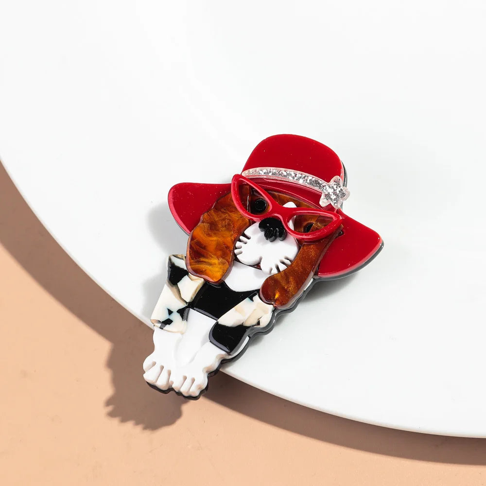 Cleaver Pup Brooch - 16 variants - Hello Baabs