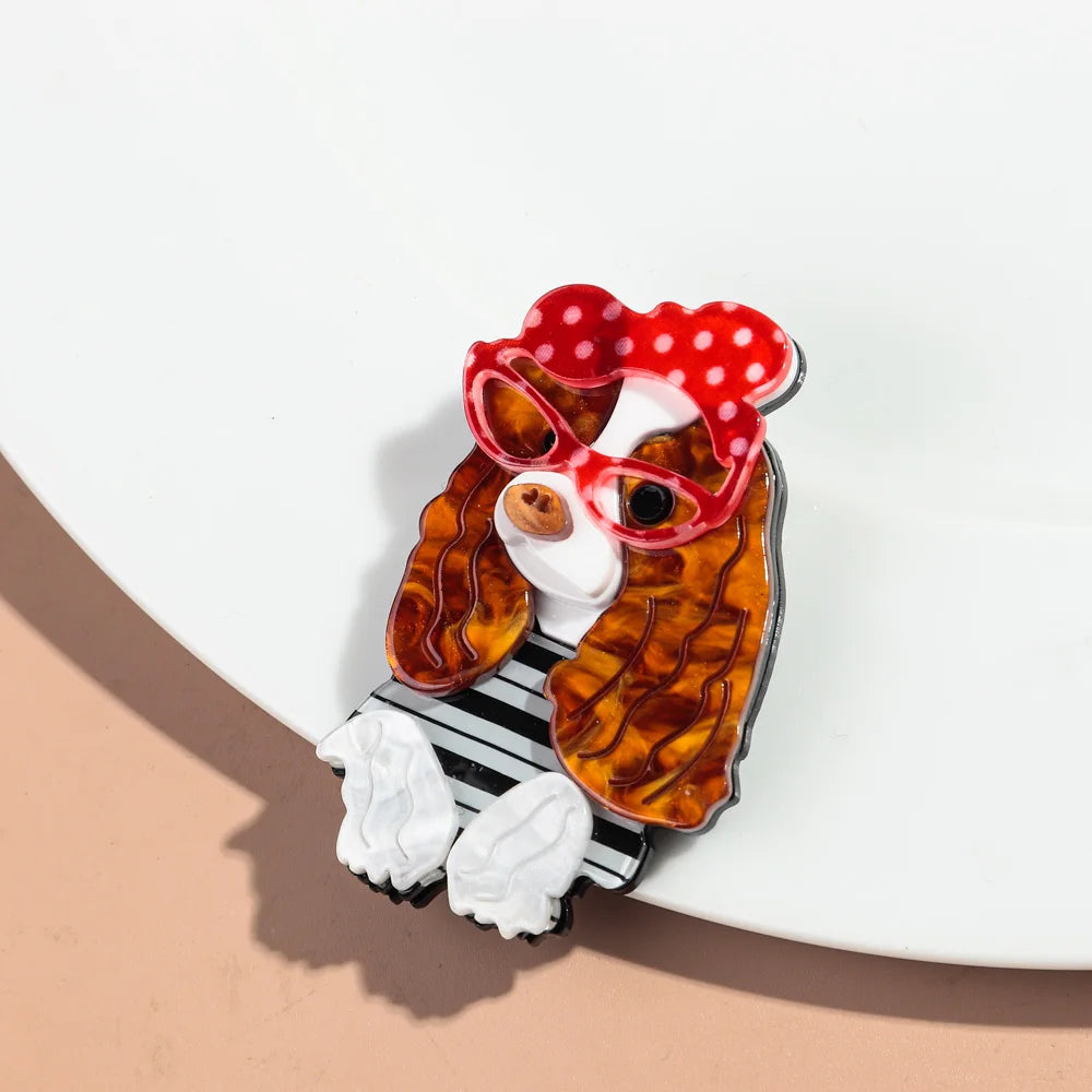Cleaver Pup Brooch - 16 variants - Hello Baabs