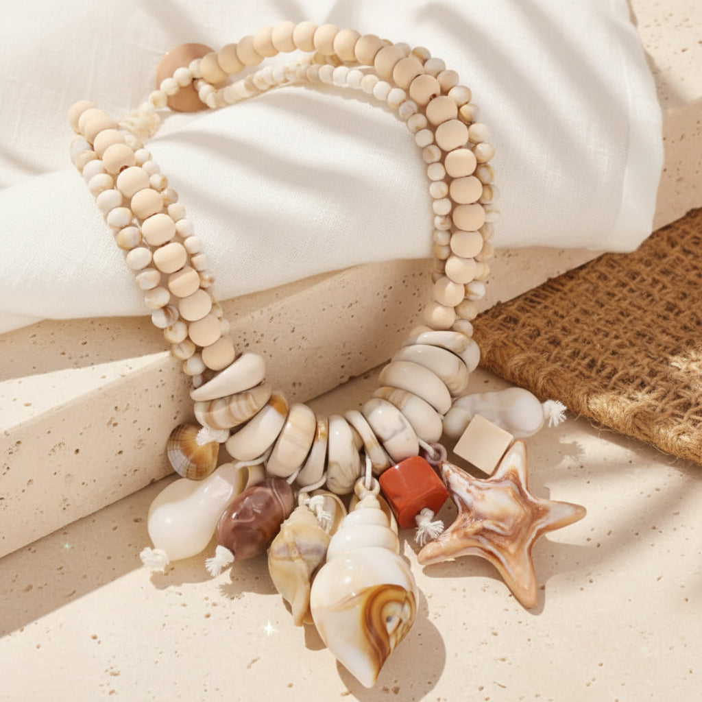 Coastal Echo Shell Necklace - Hello Baabs