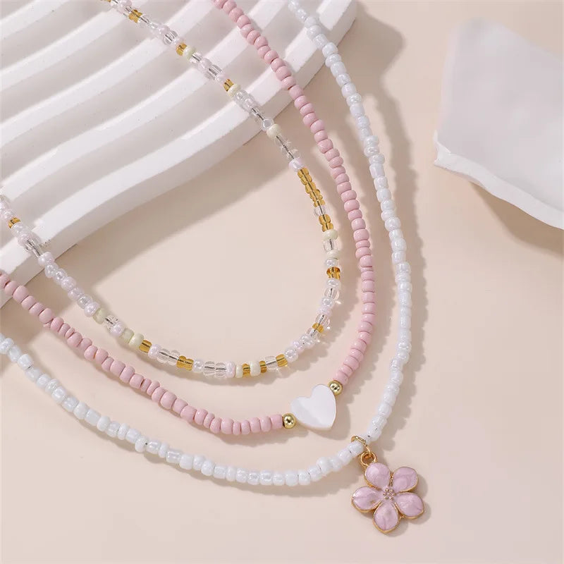 Coastal Petal Story 3pc Necklace Set - Hello Baabs LLC 