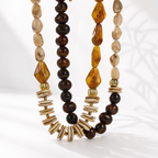 Cocoa Cascade Necklace - 2 variants - Hello Baabs LLC 