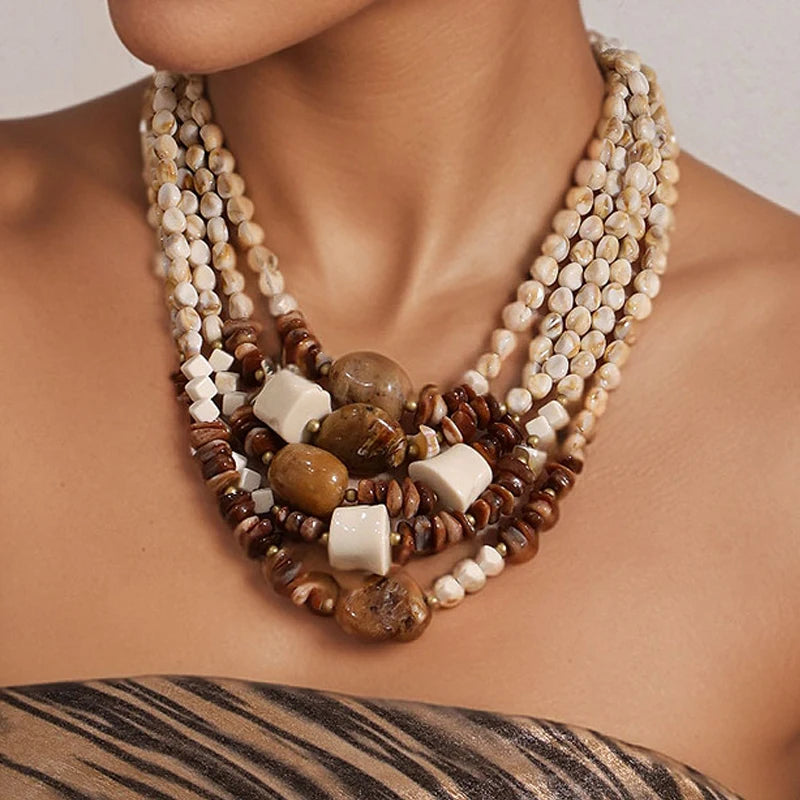 Cocoa Dune Necklace - Hello Baabs