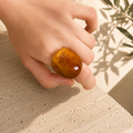 Cocoa Prism Ring (size 7) - 2 variants - Hello Baabs