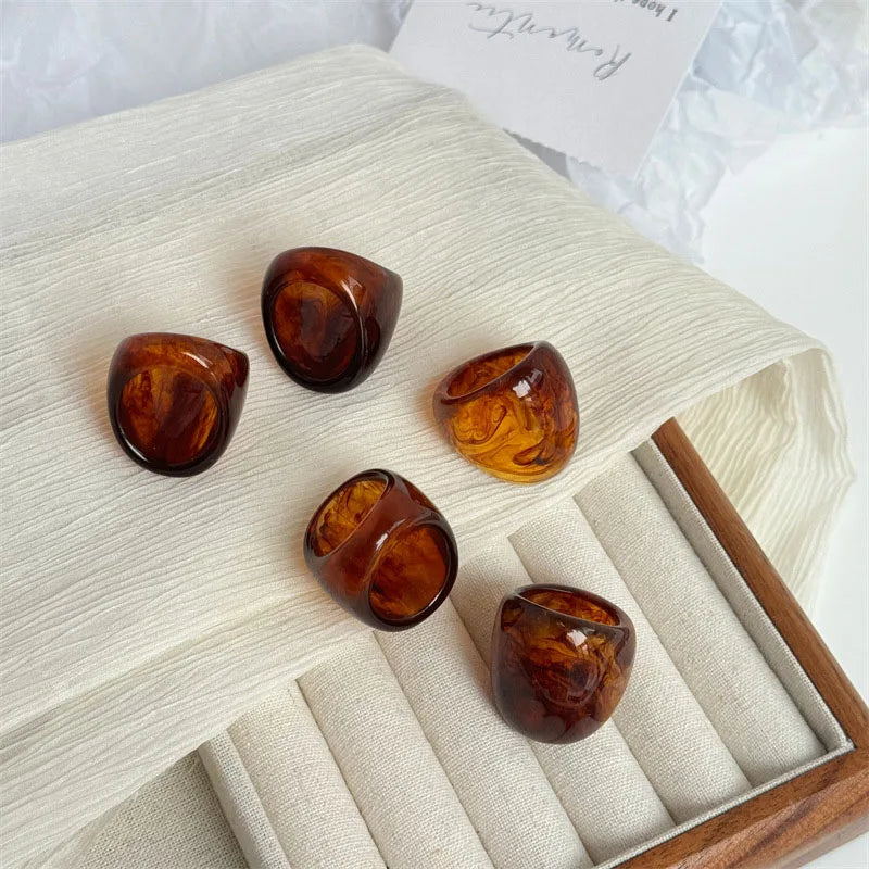 Cocoa Prism Ring (size 7) - 2 variants - Hello Baabs LLC 