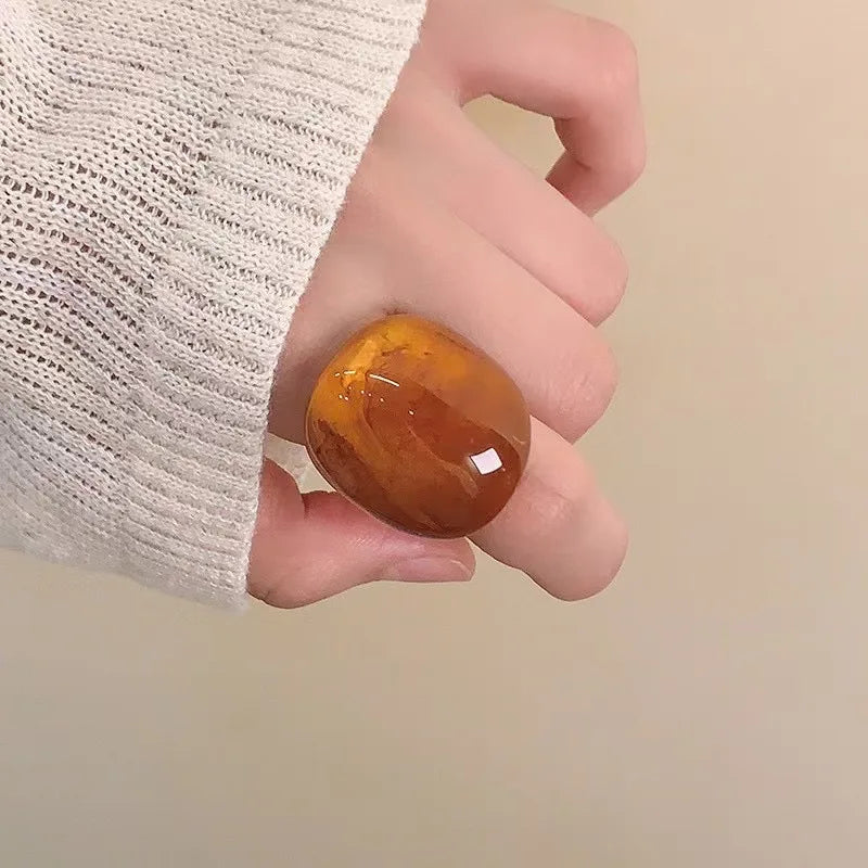 Cocoa Prism Ring (size 7) - 2 variants - Hello Baabs LLC 