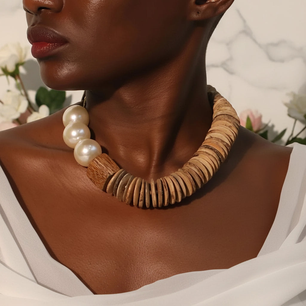 Coconut Crush Collar Necklace - Hello Baabs