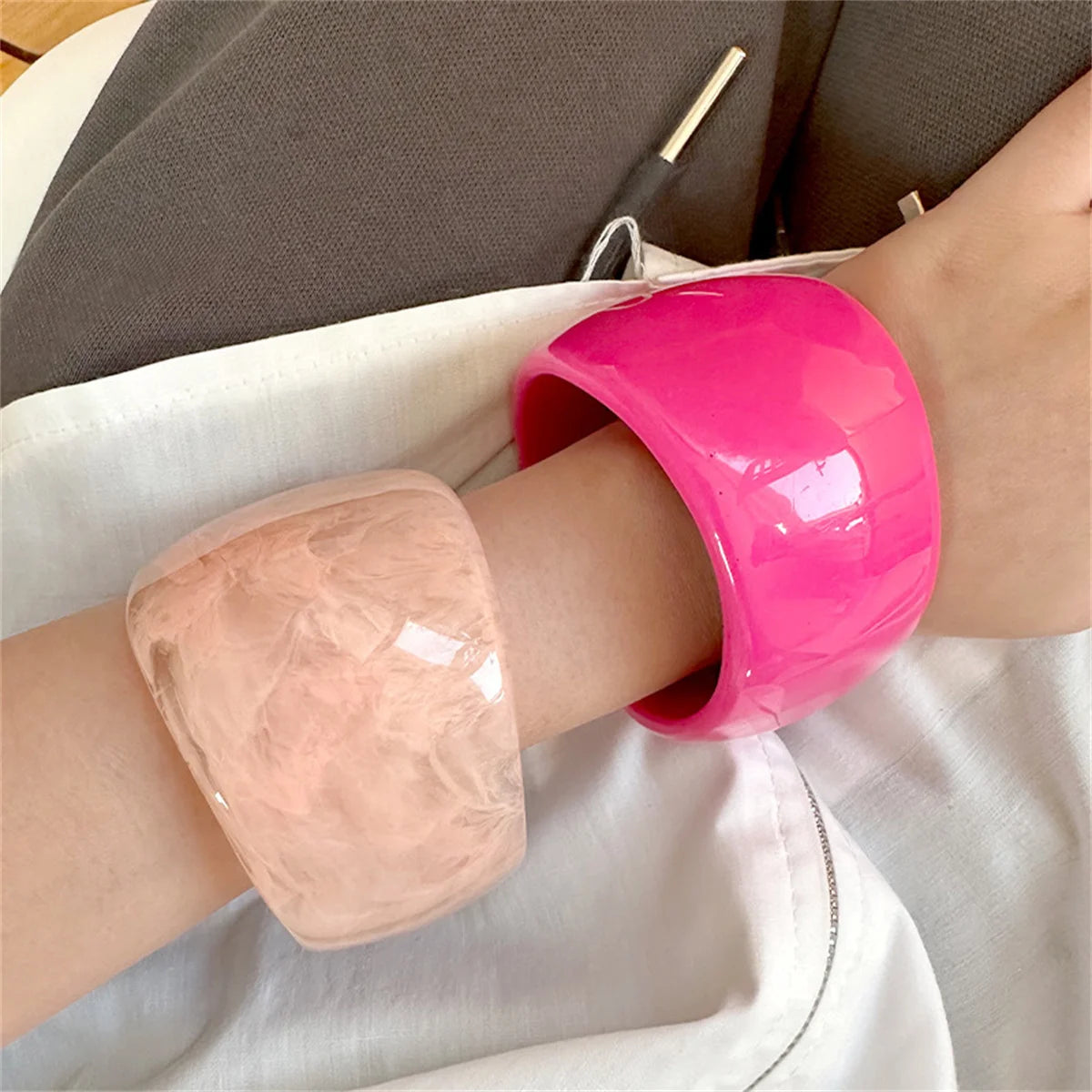 Color Riot Bangle (2.60" diameter) - 7 colors - Hello Baabs LLC 