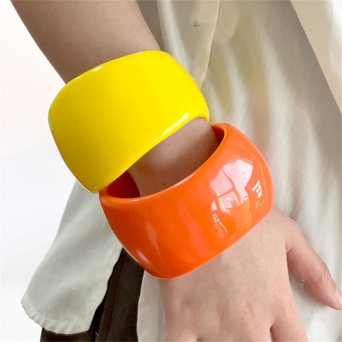 Color Riot Bangle (2.60" diameter) - 7 colors - Hello Baabs LLC 