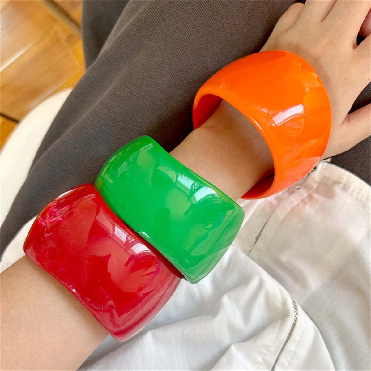 Color Riot Bangle (2.60" diameter) - 7 colors - Hello Baabs LLC 