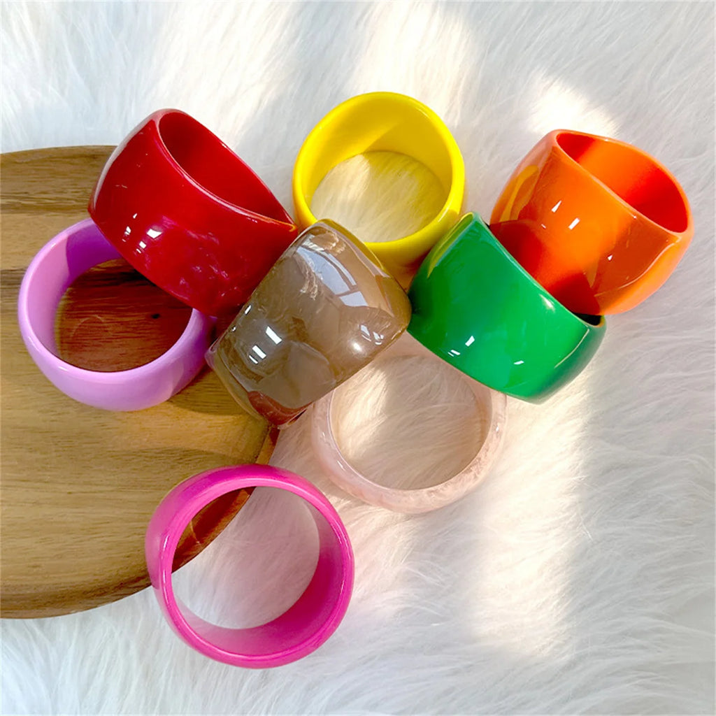 Color Riot Bangle (2.60" diameter) - 7 colors - hello baabs 