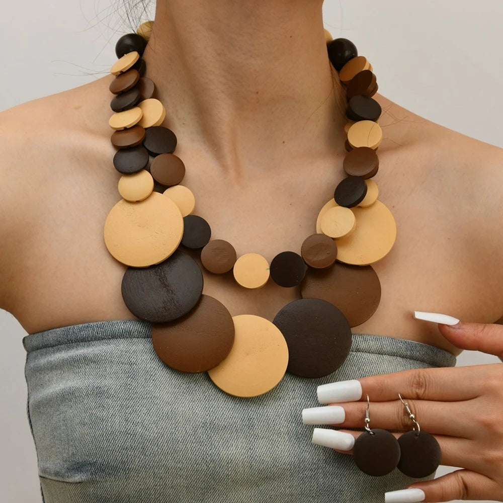 Colorbeat Boho Duo (necklace and earrings set) - 5 colors - hello baabs 