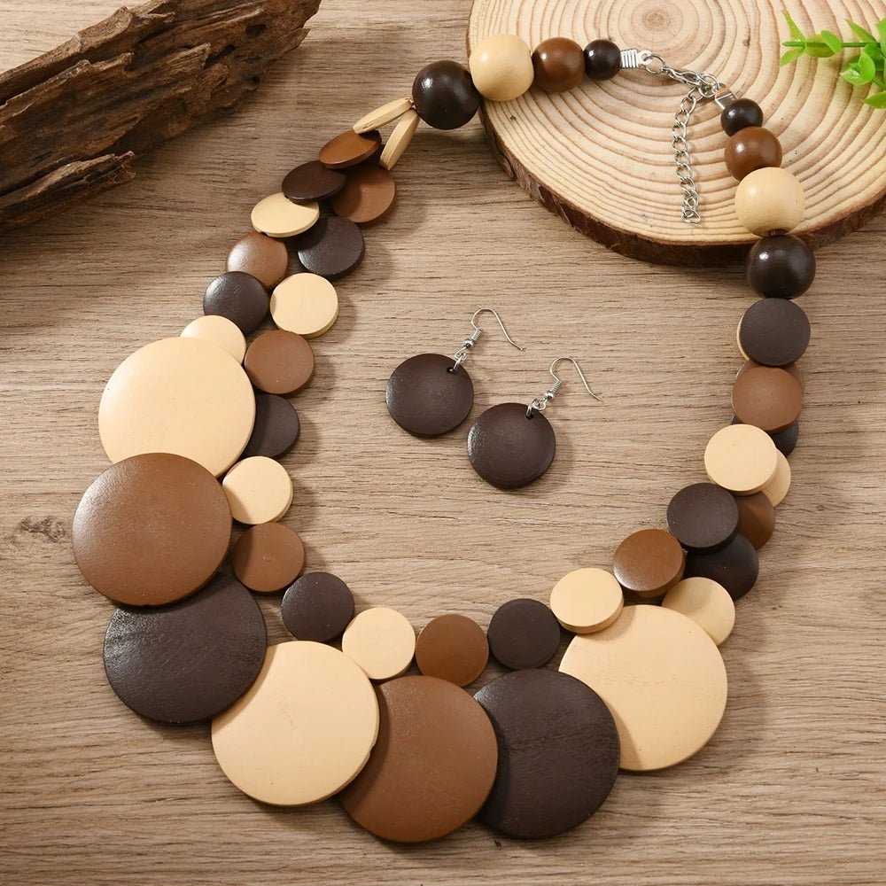 Colorbeat Boho Duo (necklace and earrings set) - 5 colors - hello baabs 