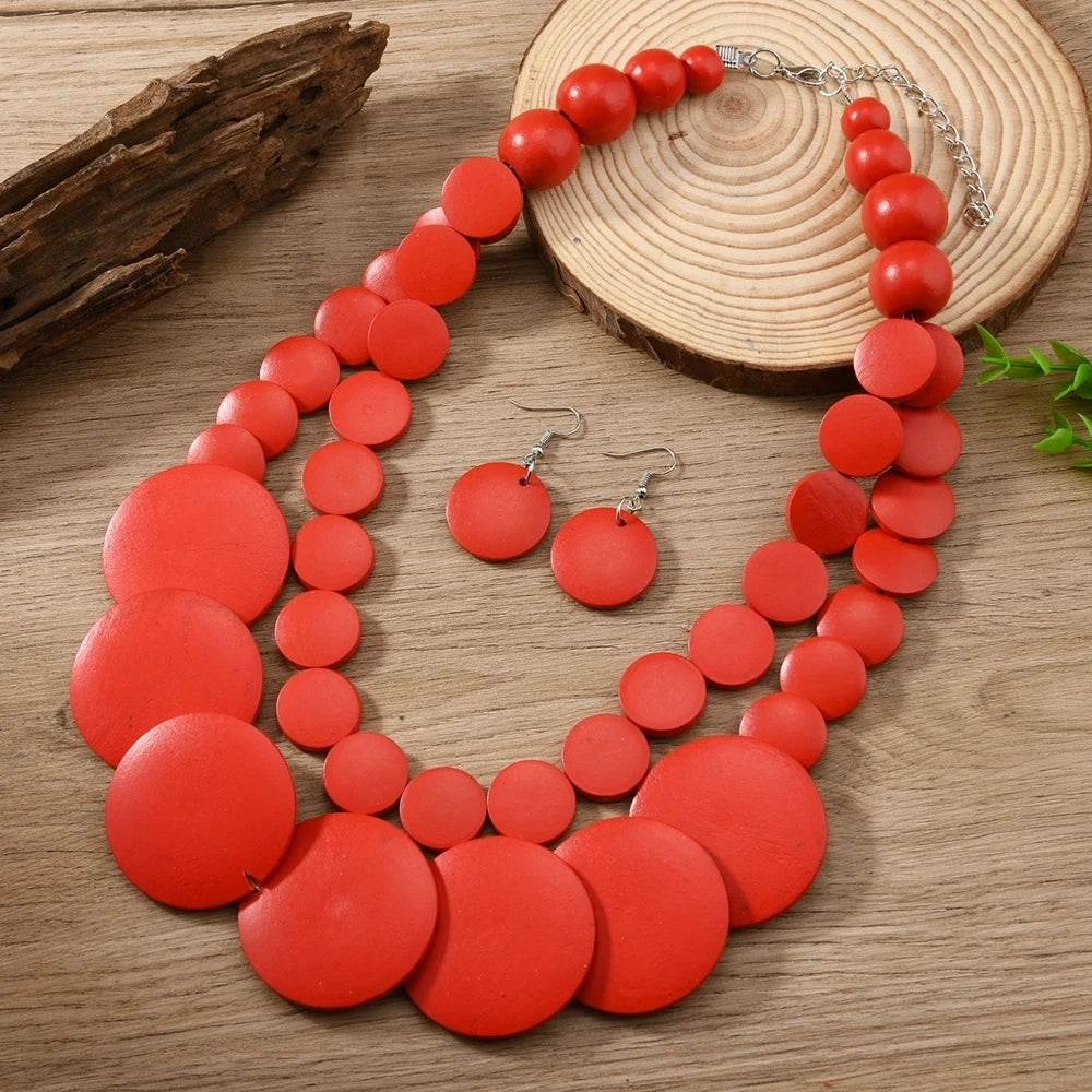 Colorbeat Boho Duo (necklace and earrings set) - 5 colors - hello baabs 