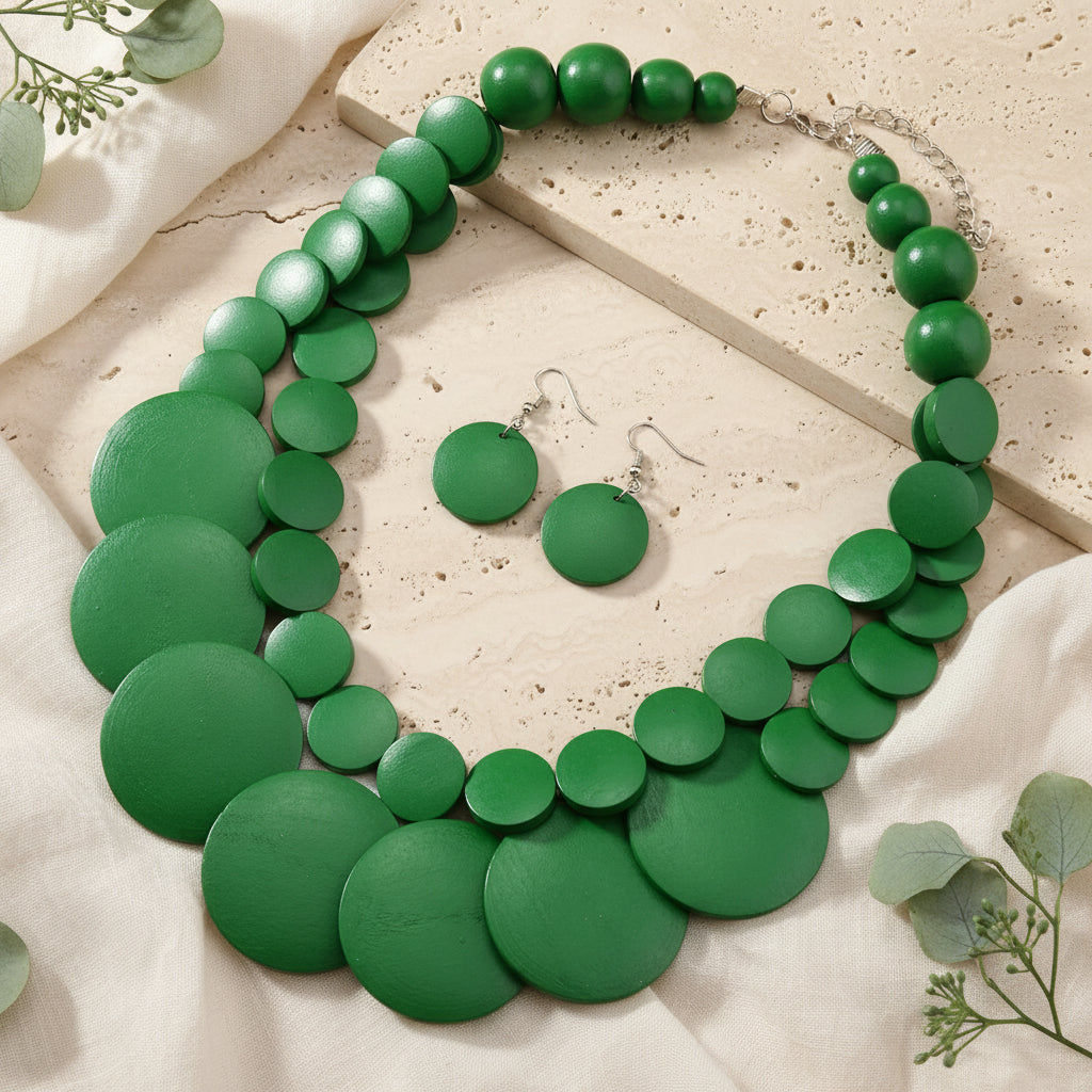 Colorbeat Boho Necklace & Earrings Set - 5 colors - Hello Baabs