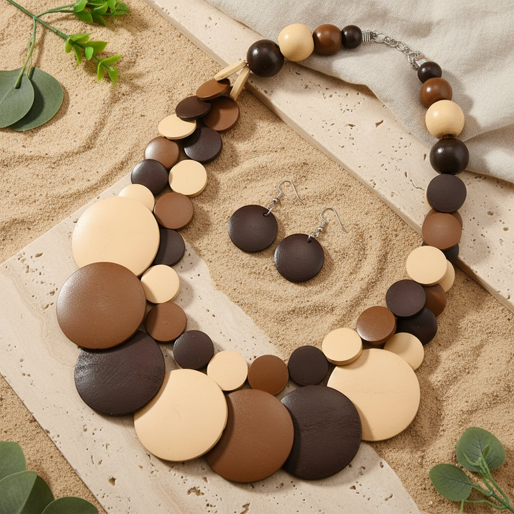 Colorbeat Boho Necklace & Earrings Set - 5 colors - Hello Baabs