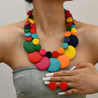 Colorbeat Boho Necklace & Earrings Set - 5 colors - Hello Baabs LLC 