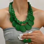 Colorbeat Boho Necklace & Earrings Set - 5 colors - Hello Baabs LLC 