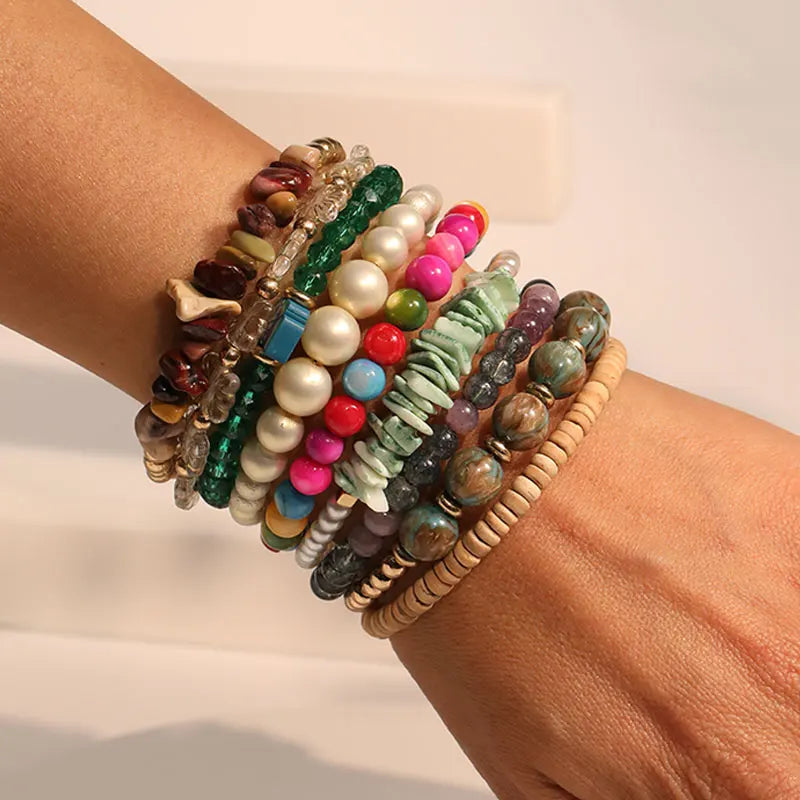Colorful Spirit Bracelet Stack - Hello Baabs LLC 