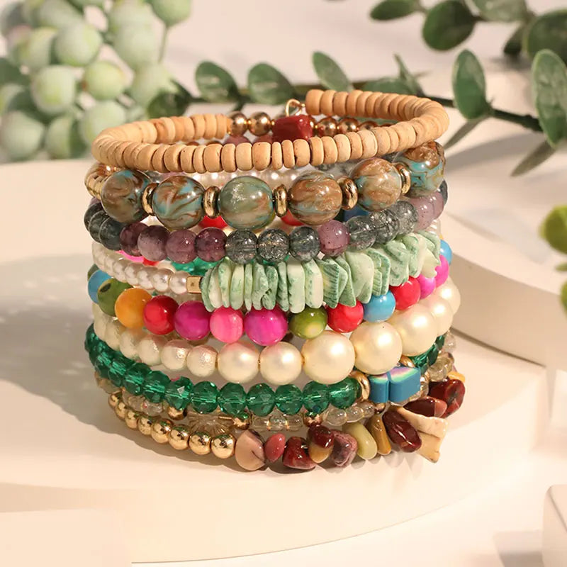 Colorful Spirit Bracelet Stack - Hello Baabs LLC 