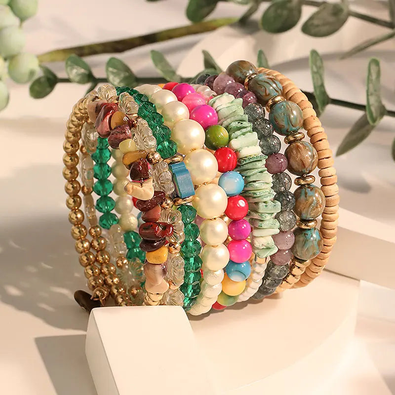 Colorful Spirit Bracelet Stack - Hello Baabs LLC 