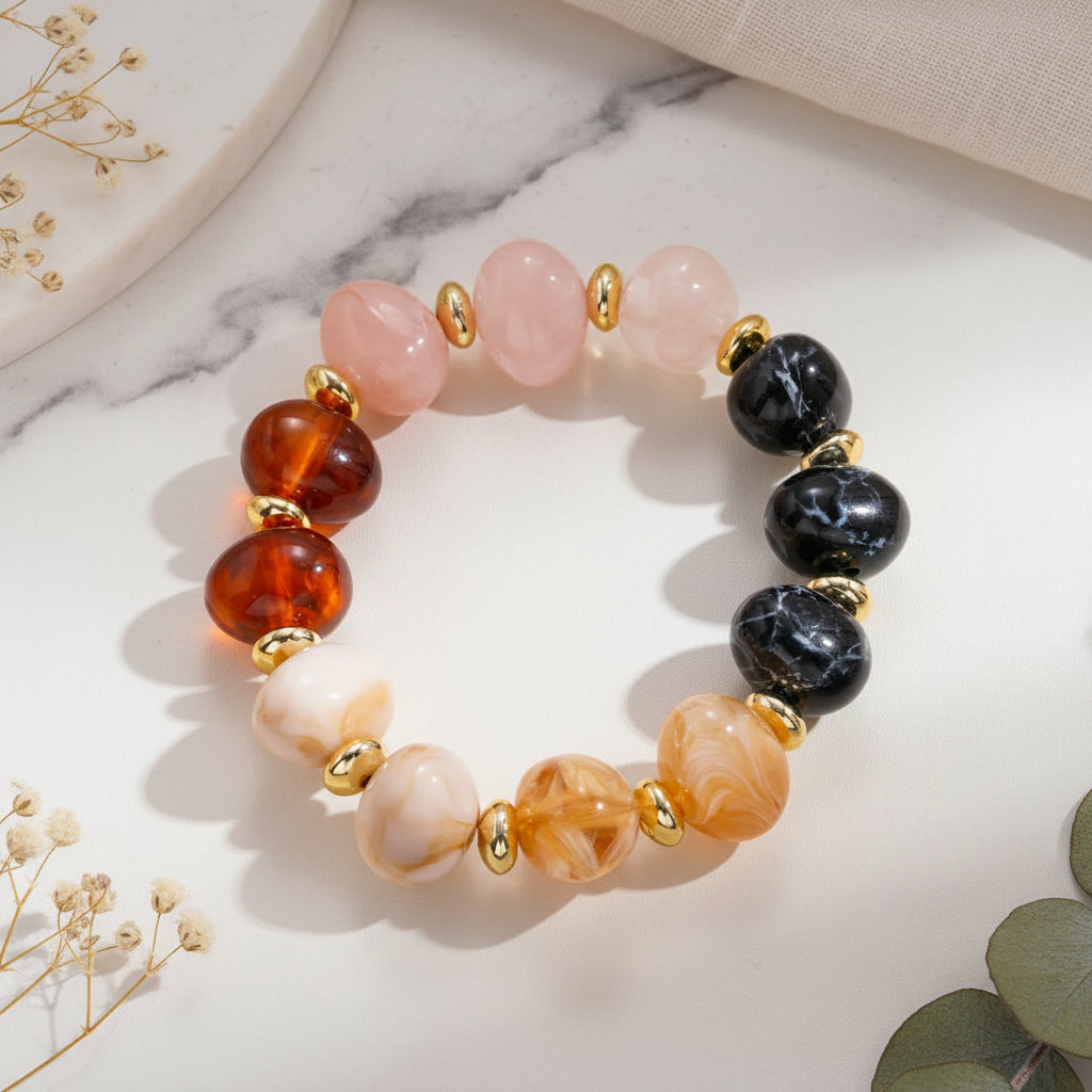 Colorwave Muse Necklace, Earrings, & Bracelet Set - Hello Baabs LLC 