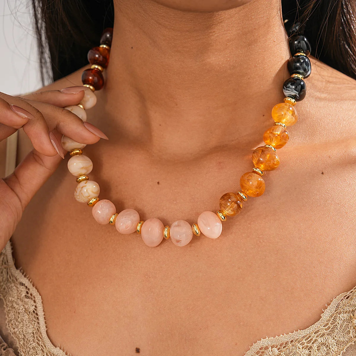 Colorwave Muse Necklace, Earrings, & Bracelet Set - Hello Baabs LLC 