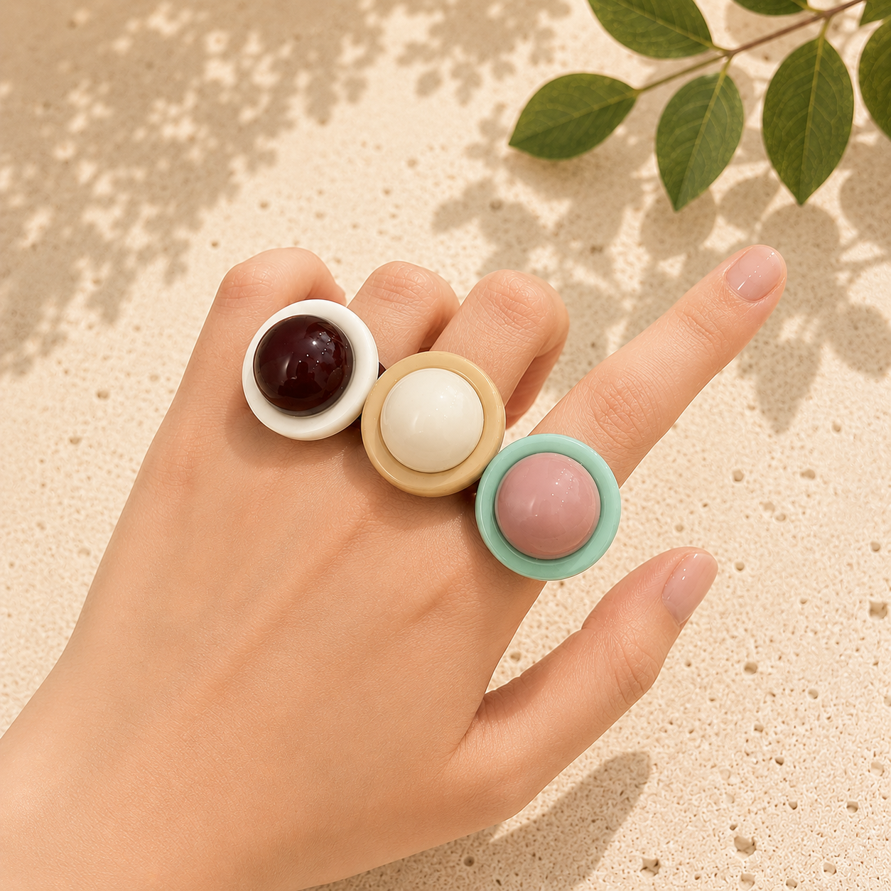 Confetti Pop Rings (size 10) - 6 colors - Hello Baabs