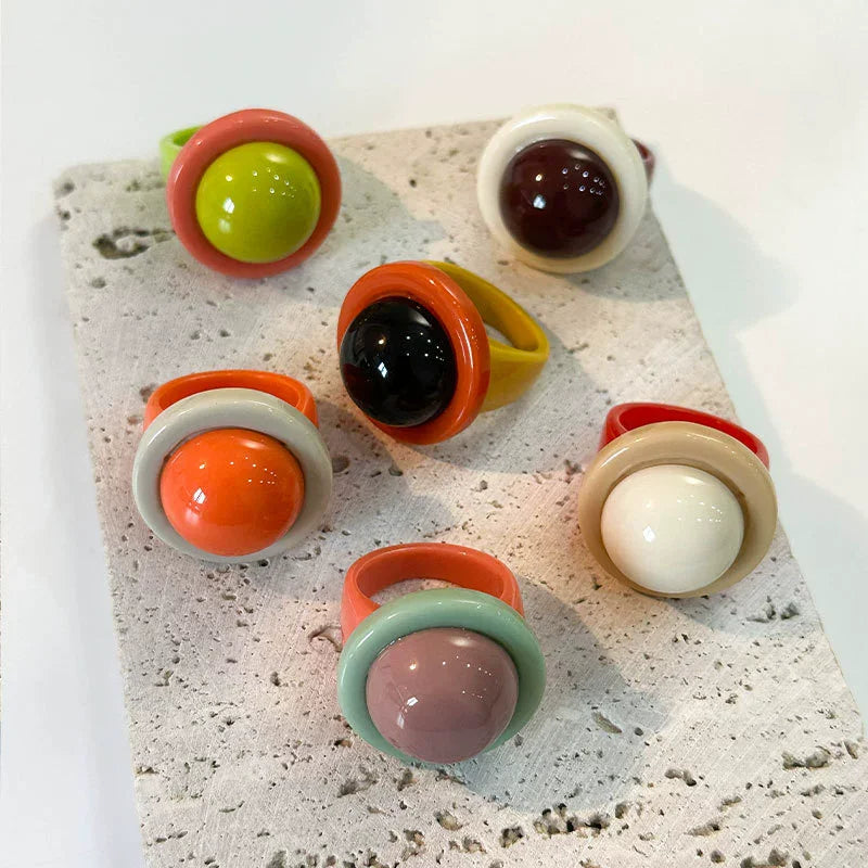 Confetti Pop Rings (size 10) - 6 colors - Hello Baabs LLC 
