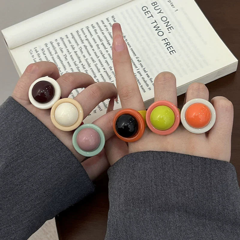Confetti Pop Rings (size 10) - 6 colors - Hello Baabs LLC 