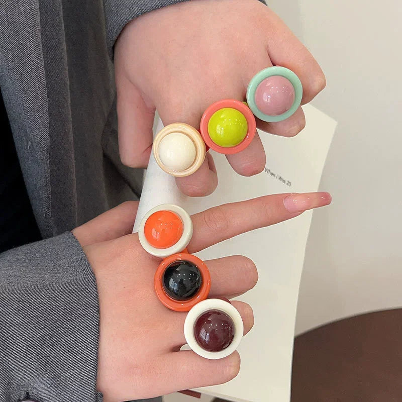 Confetti Pop Rings (size 10) - 6 colors - hello baabs 