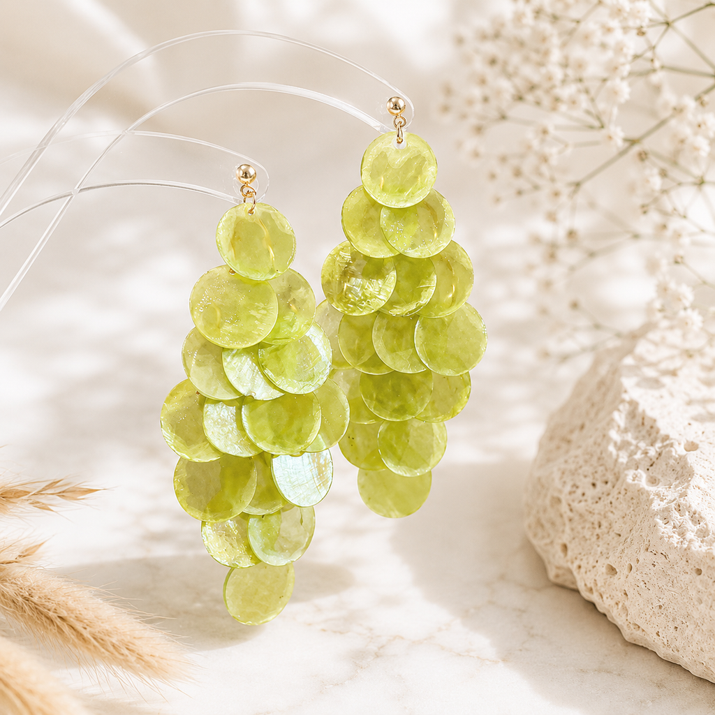 Coral Cascade Earrings - 5 colors - Hello Baabs