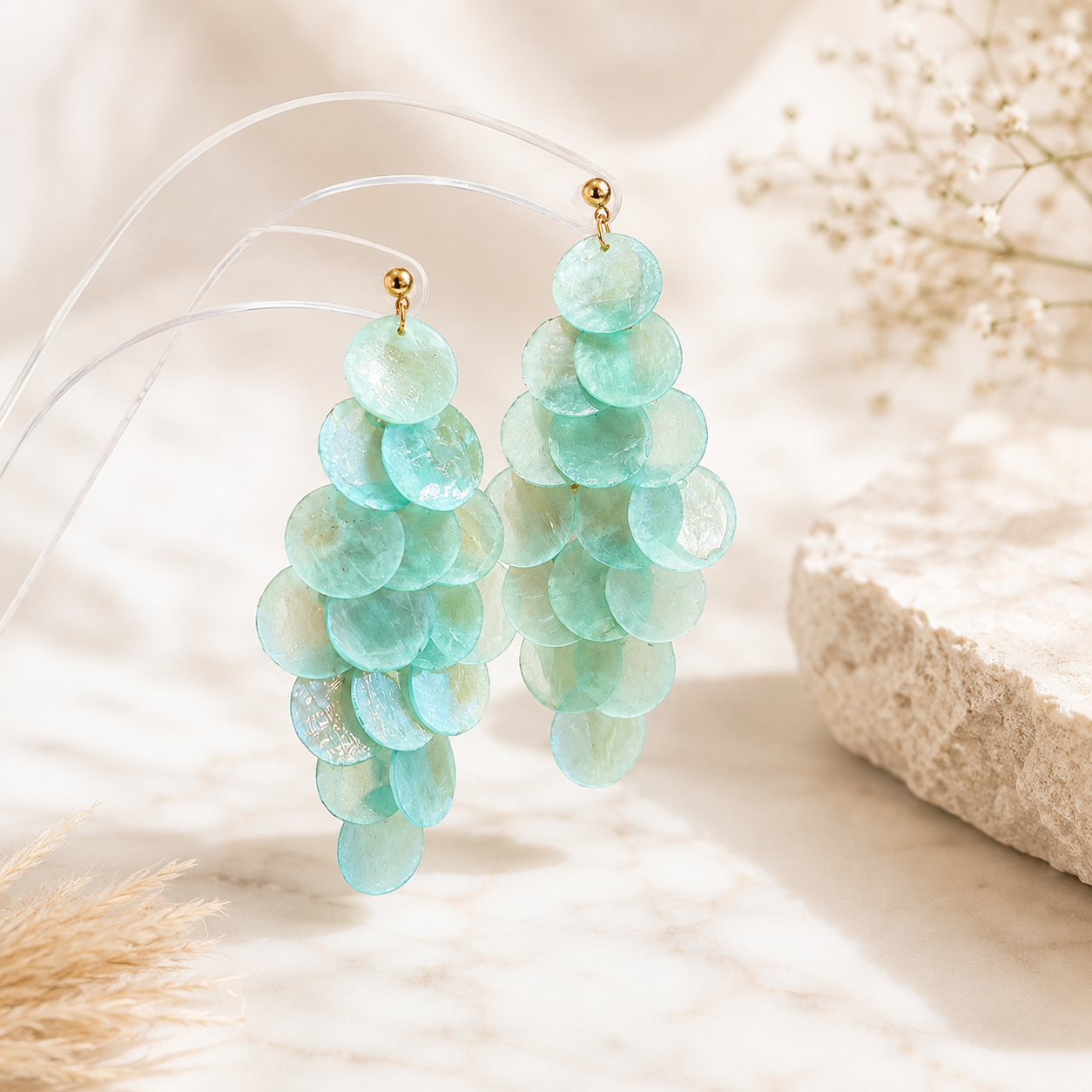 Coral Cascade Earrings - 5 colors - Hello Baabs