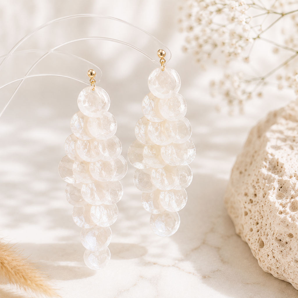 Coral Cascade Earrings - 5 colors - Hello Baabs