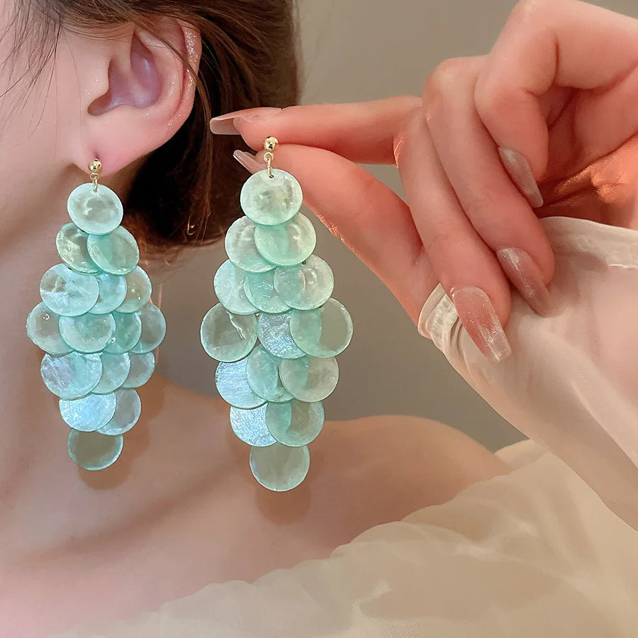 Coral Cascade Earrings - 5 colors - Hello Baabs LLC 