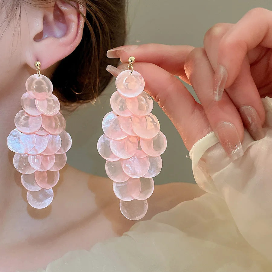 Coral Cascade Earrings - 5 colors - Hello Baabs LLC 